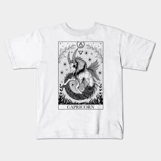 Zodiac sign tarot card Capricorn Kids T-Shirt